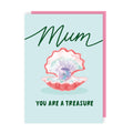 Mum You Are A Treasure Oyster Pearl Mother's Day Card