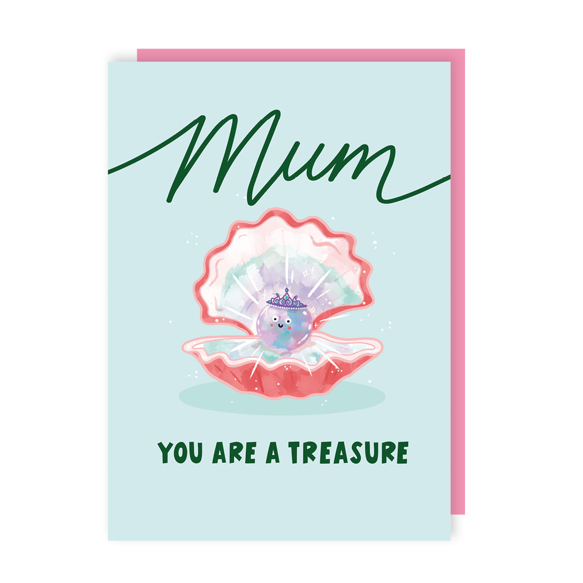 Mum You Are A Treasure Oyster Pearl Mother's Day Card