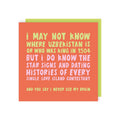 Uzbekistan Birthday Card