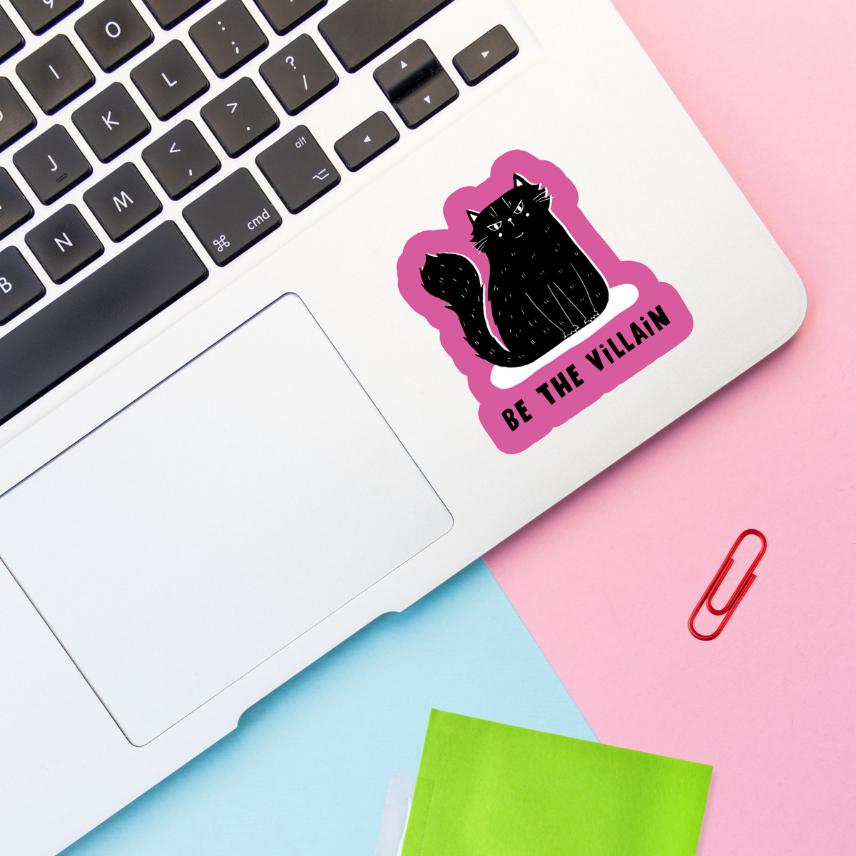 Be The Villain Cat Vinyl Sticker
