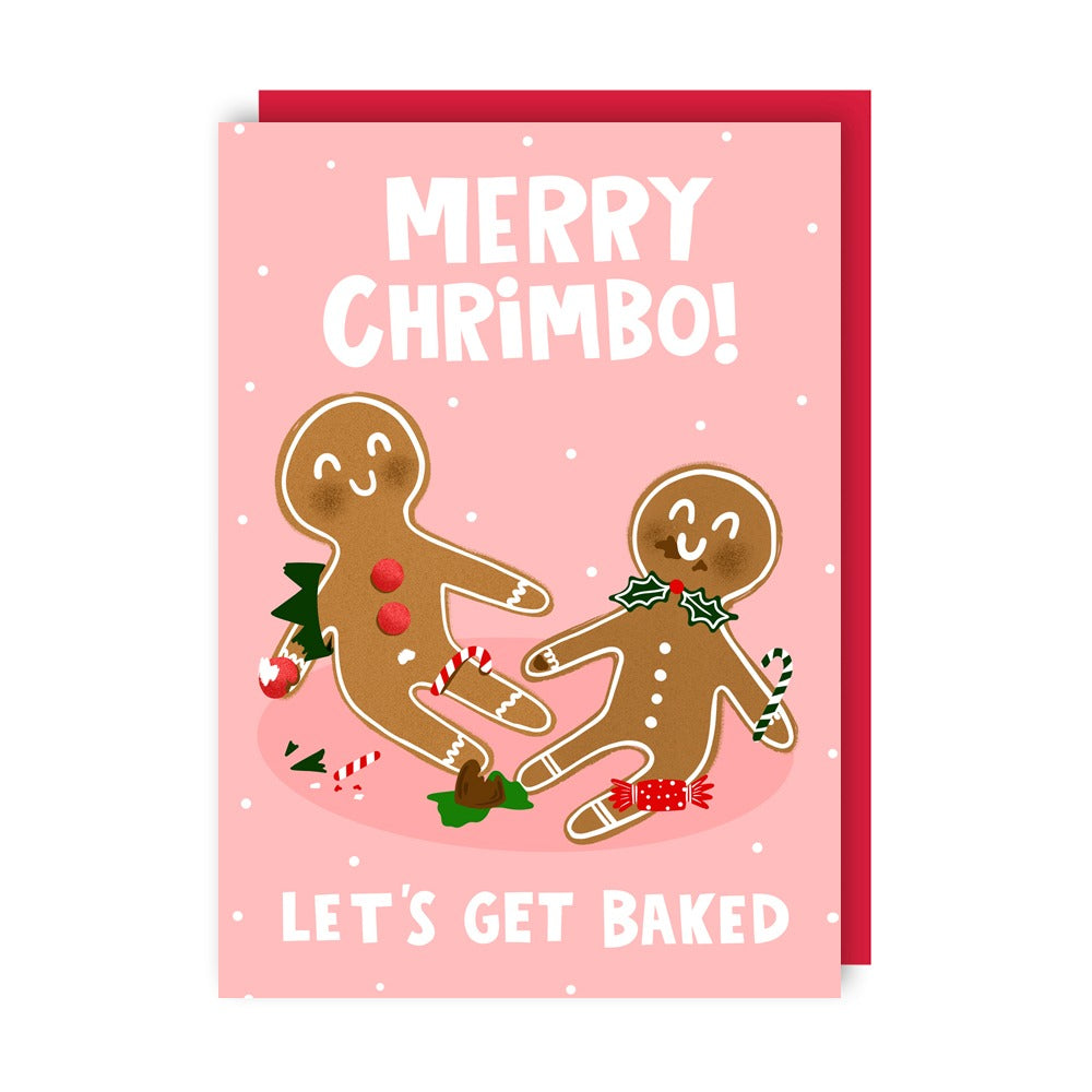 Let's Get Baked Gingerbread Christmas Card