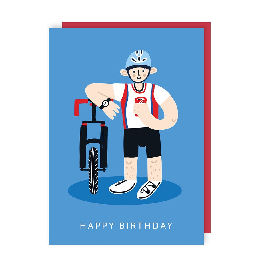 Beer Bike Birthday Card