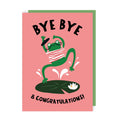 Bye Bye Frog Leaving Card