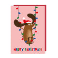 Dog Lights Christmas Card