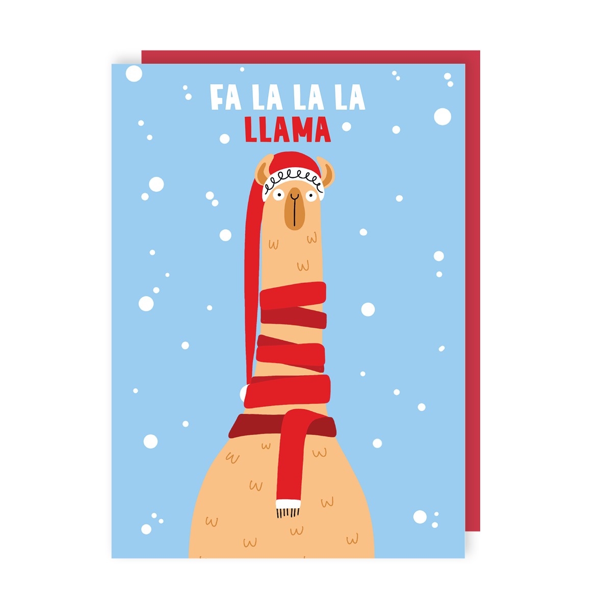 Fa la la Llama Christmas Card