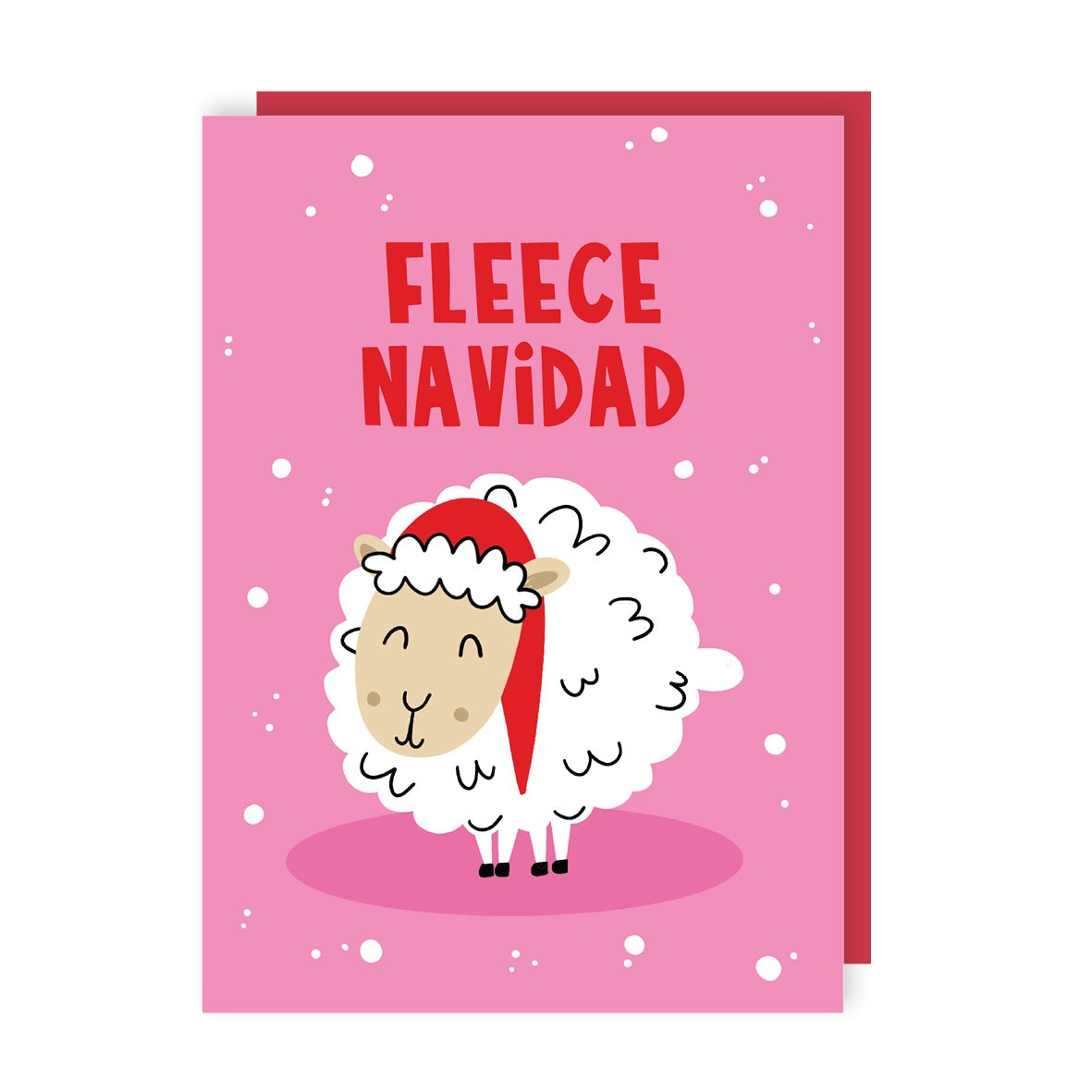 Fleece Navidad Christmas Card