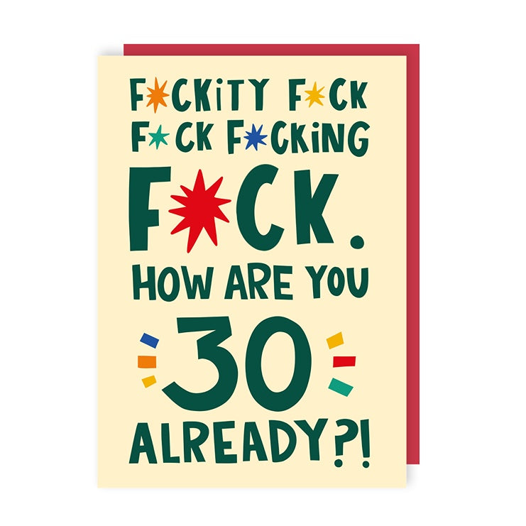 Fuckity 30 Birthday Card