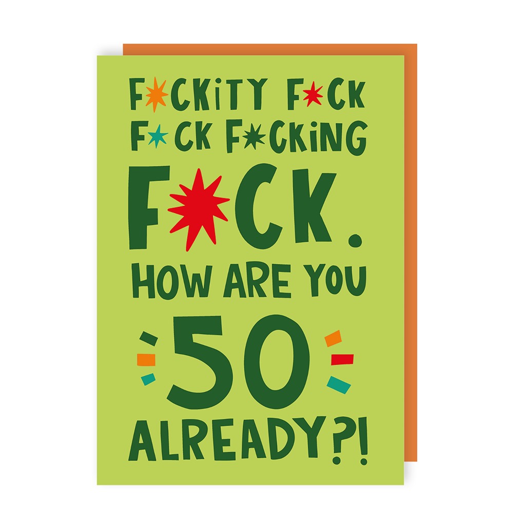 Fuckity 50 Birthday Card