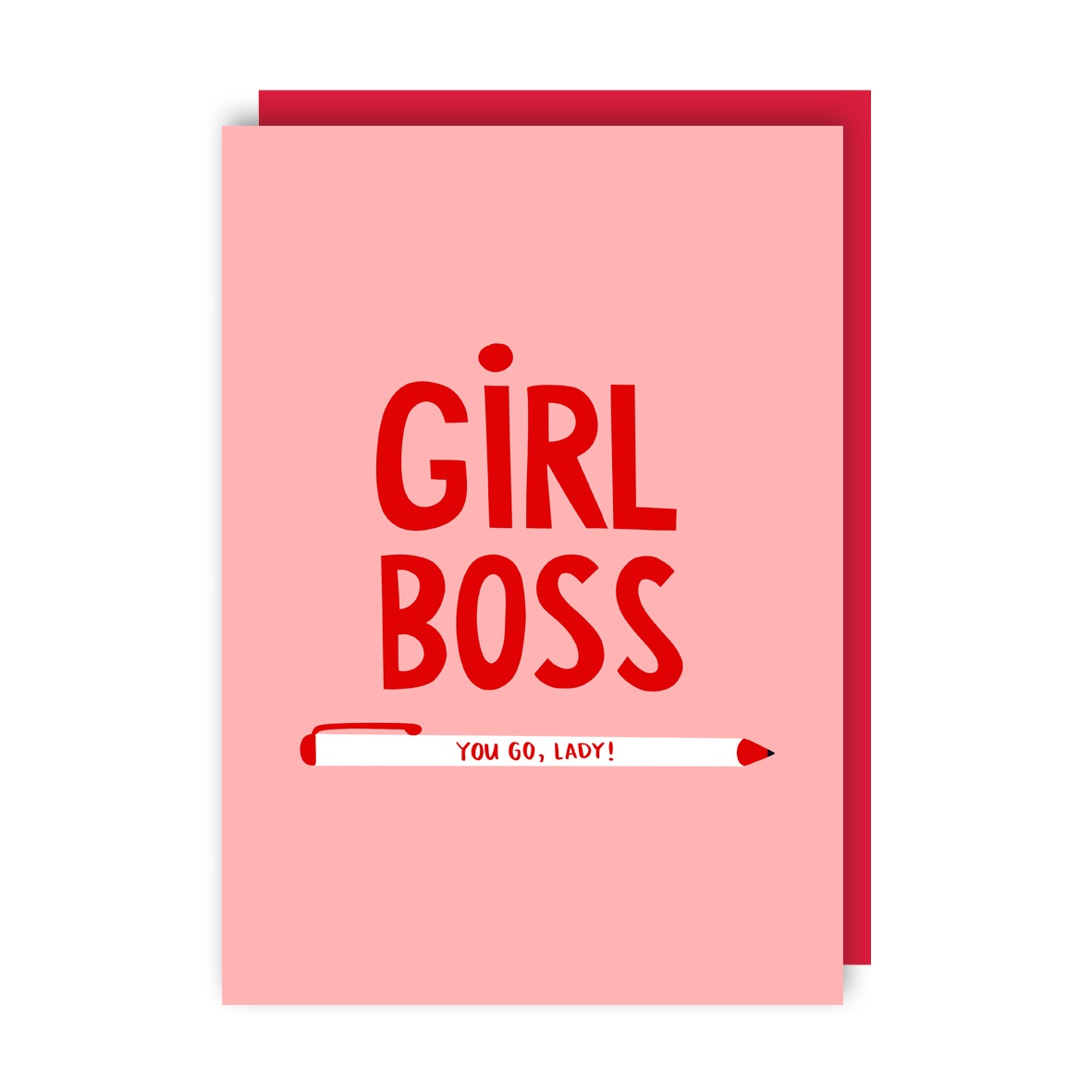 Girl Boss New Job Card