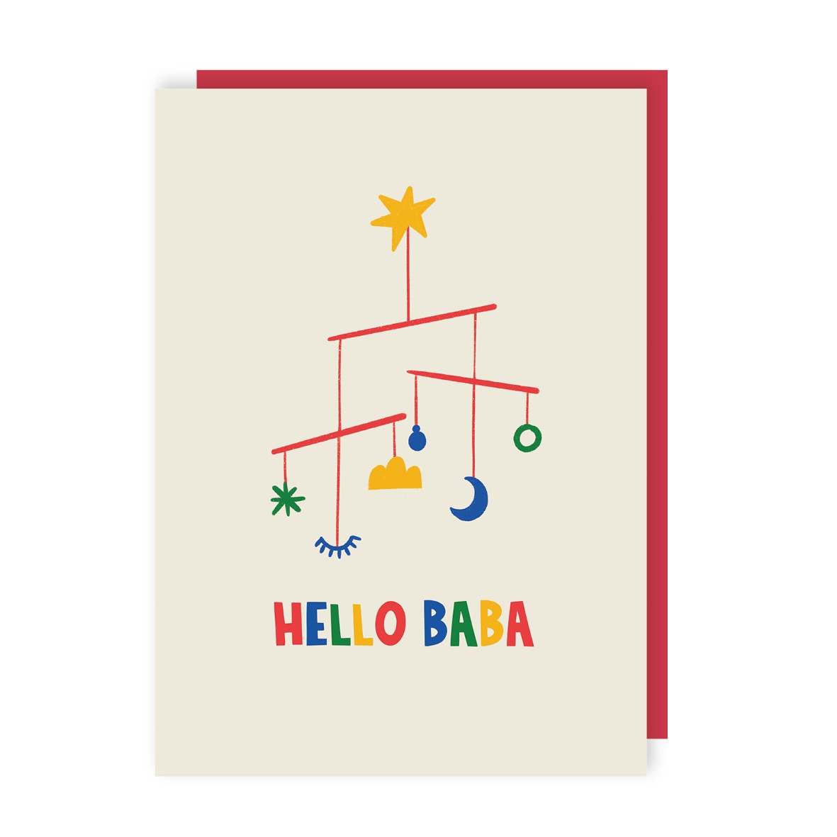 Hello Baba New Baby Card