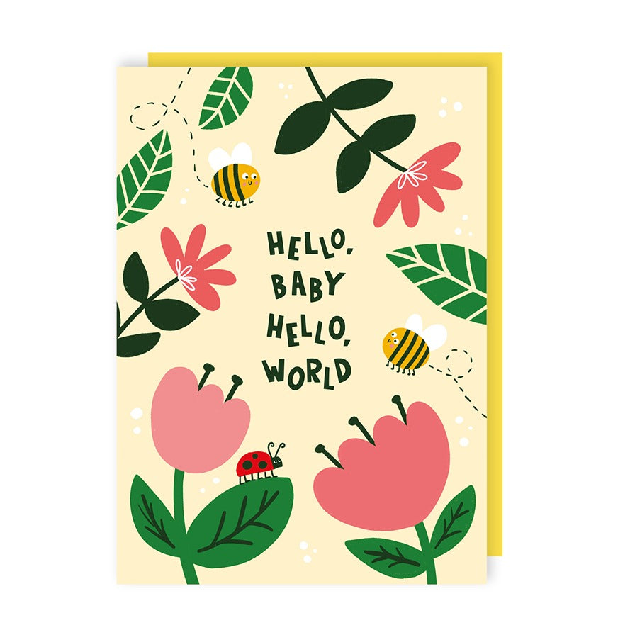 Hello World New Baby Card