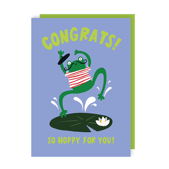 So Hoppy For You Congratulations Card