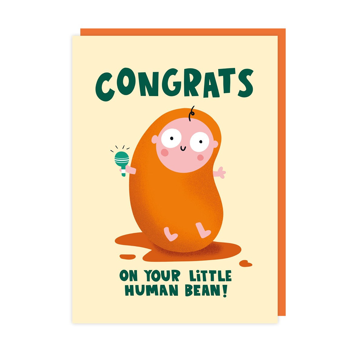 Human Bean New Baby Card