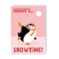It's Snowtime Penguin Christmas Card