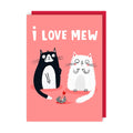 Love Mew Cat Love Card