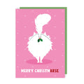 Merry Christm-arse Cat Christmas Card