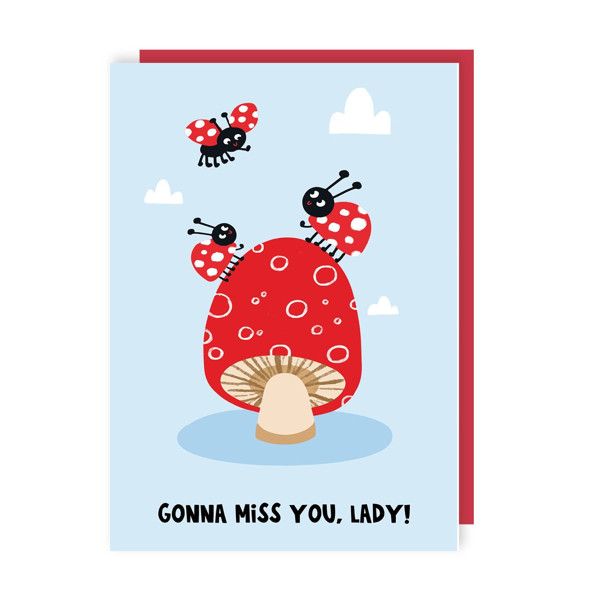 Miss You Lady Leaving Card