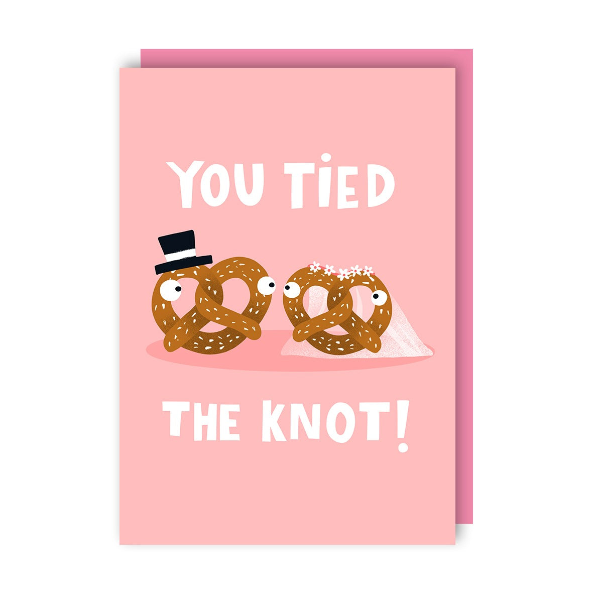 Pretzel Wedding Card