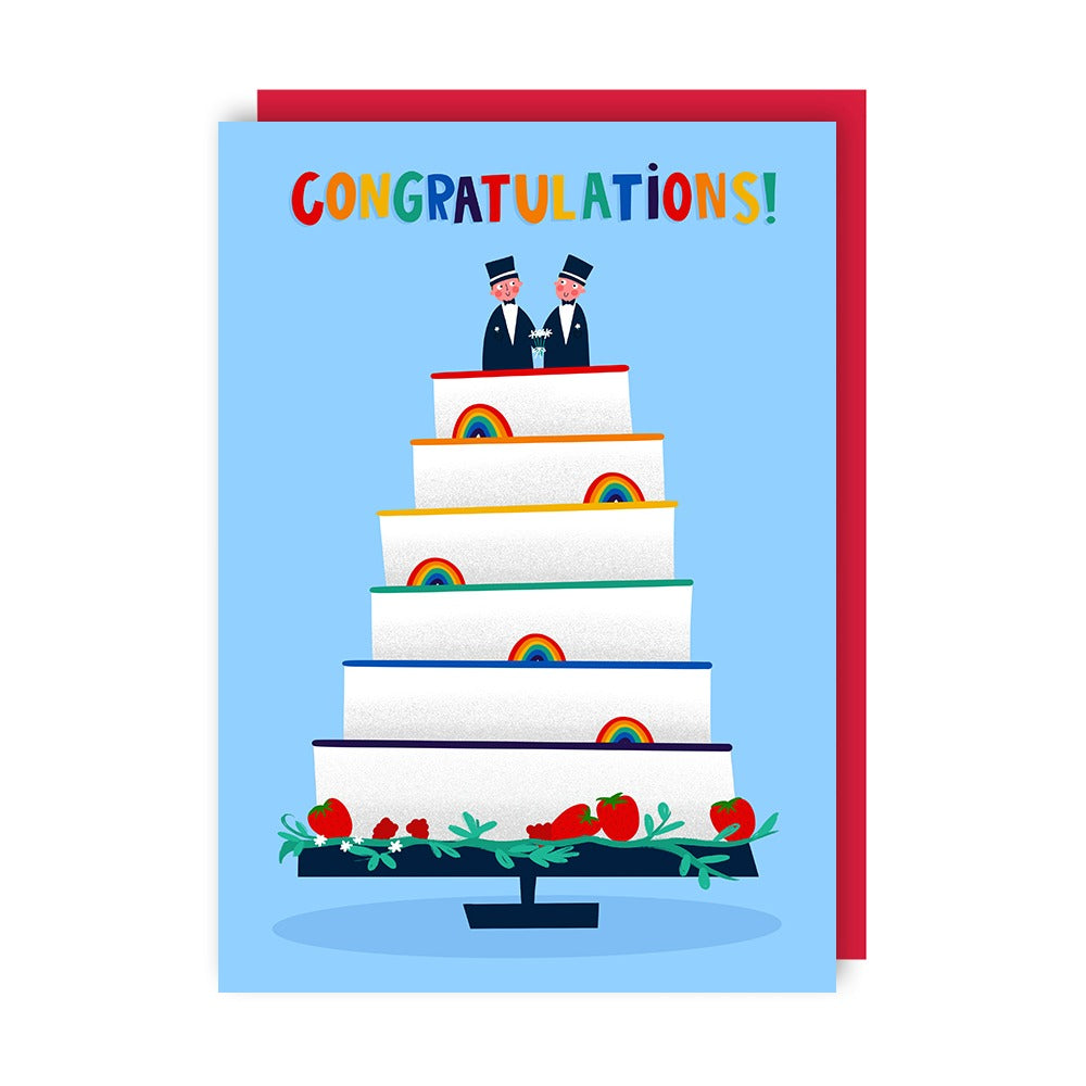 Pride Cake Wedding Card