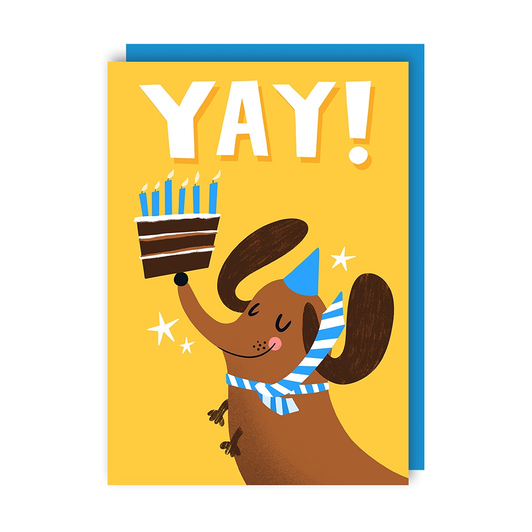 Sausage Cake Birthday Card