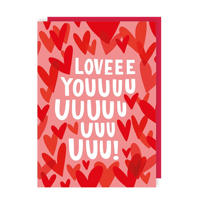 So Much Love Hearts Love Card