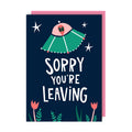 Spaceship Leaving Card