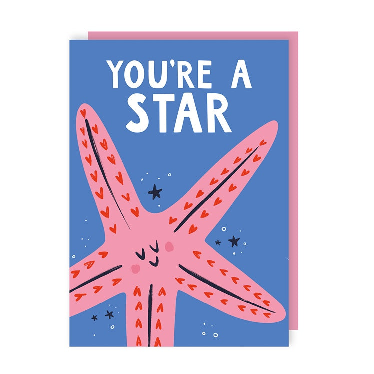You're a Star Starfish Appreciation Card