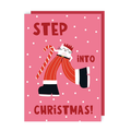 Step Into Christmas Card