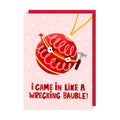 Wrecking Bauble Christmas Card