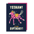 Yeehaw Horse Birthday Card